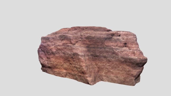 Sandstone boulder 3D Model