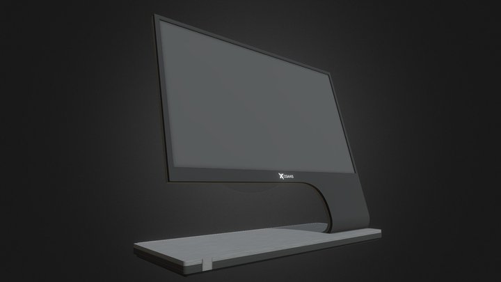 CGAxis PC Monitor 3D Model