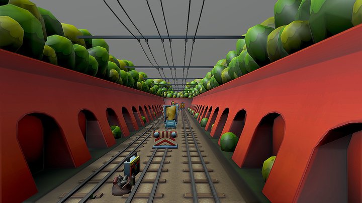 Sub Way Surf Assets – Kostenloses 3D-Modell STL