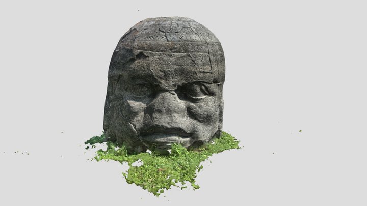 LAV001-OlmecHead 3D Model