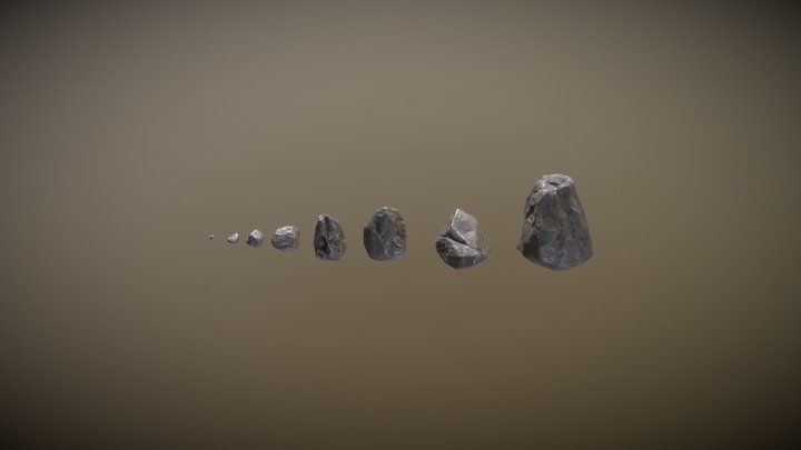 Modular Rocks 3D Model