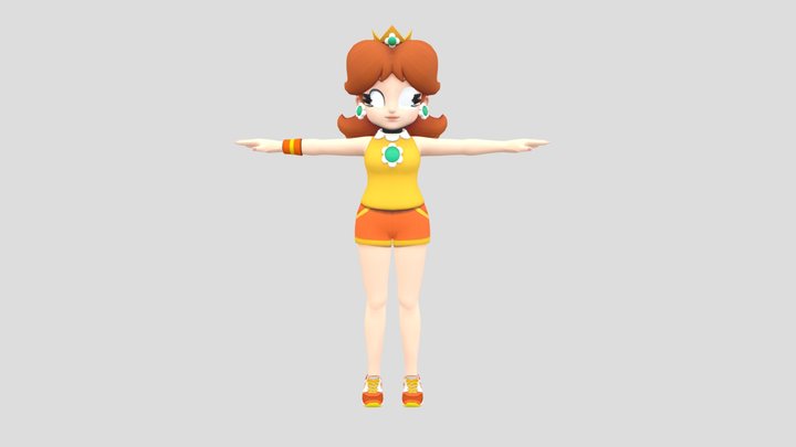 Daisy (Mario Tennis Aces) - Download Free 3D model by Austin