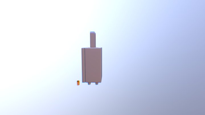 Bunny Mini Fridge Model 3D Model