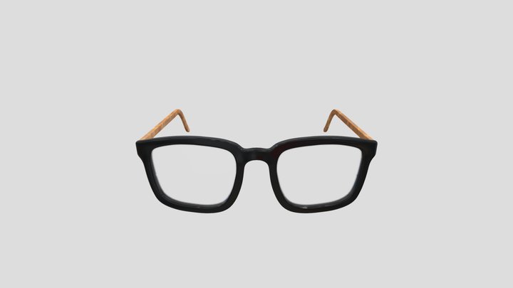 Classic Glasses 3D Model