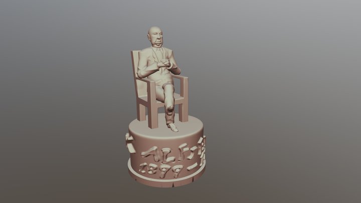 Alfred hitchcock 3D Model