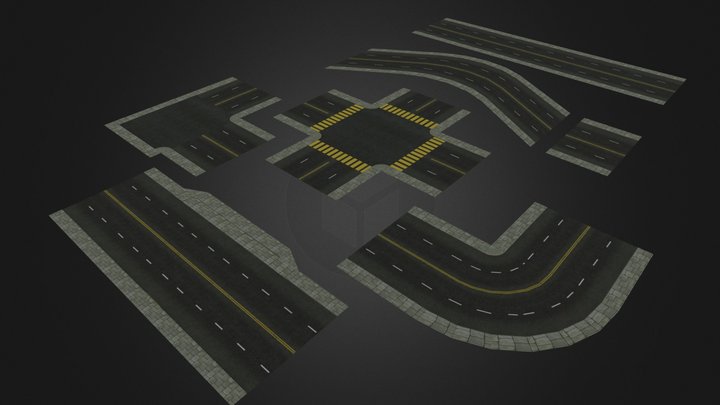Road Complete 3D Model