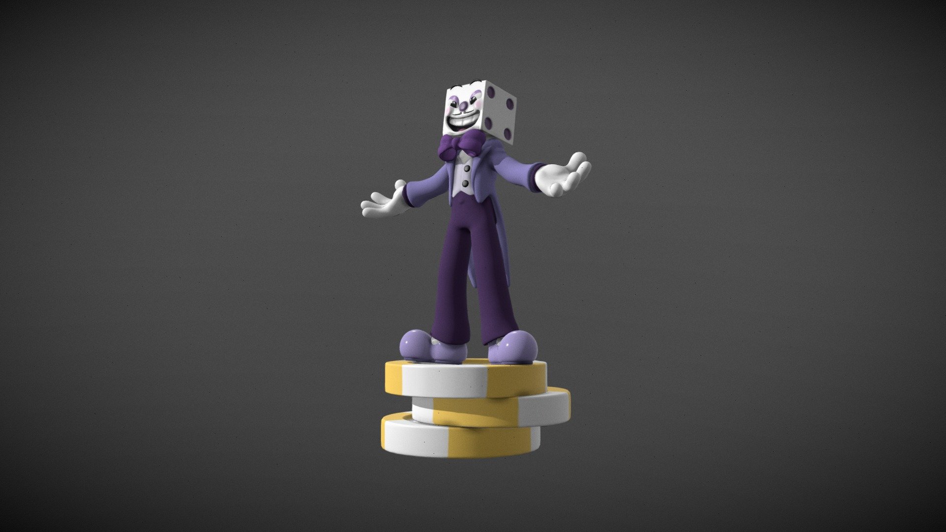 KING DICE cuphead - Download Free 3D model by FaverLMC (@faverlmc