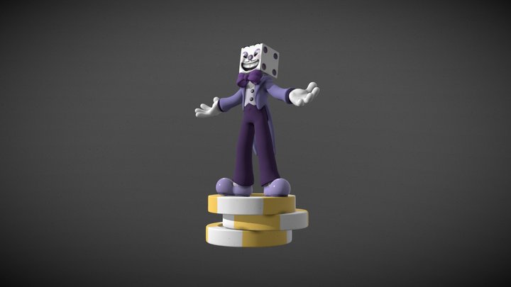 KING DICE cuphead 3D Model