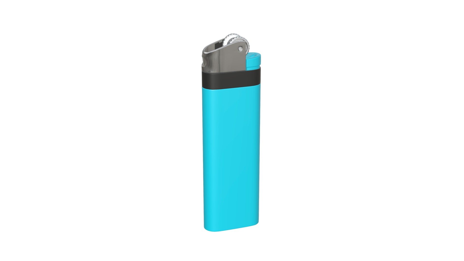 3D model Lighter - This is a 3D model of the Lighter. The 3D model is about a blue and black flashlight.