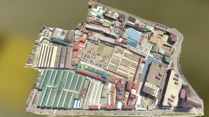 Вещевой рынок 3D Model