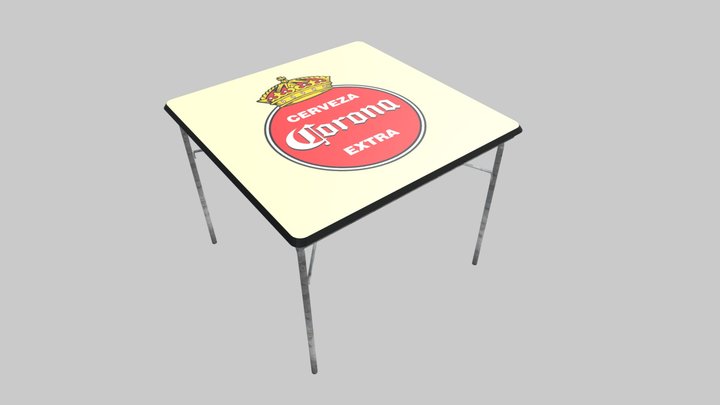 Foldable corona beer table