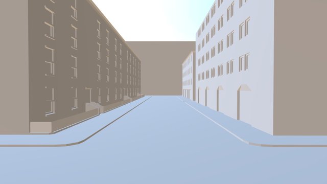 Street - Element of the City. 3D Model