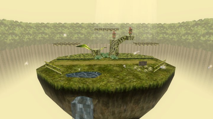 SSB64-Kokiri Forest Stage 3D Model