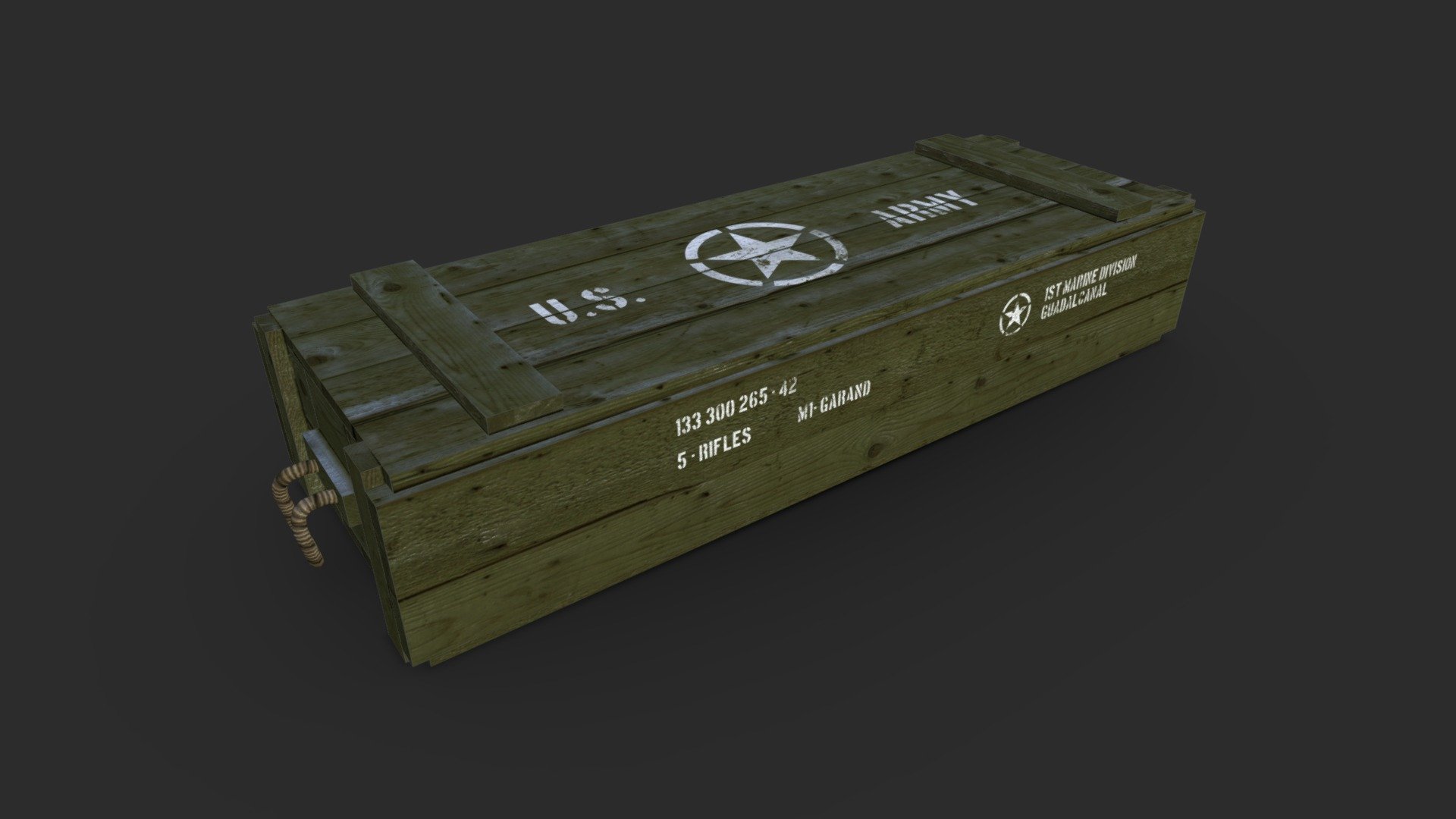 Wooden crate US Army
