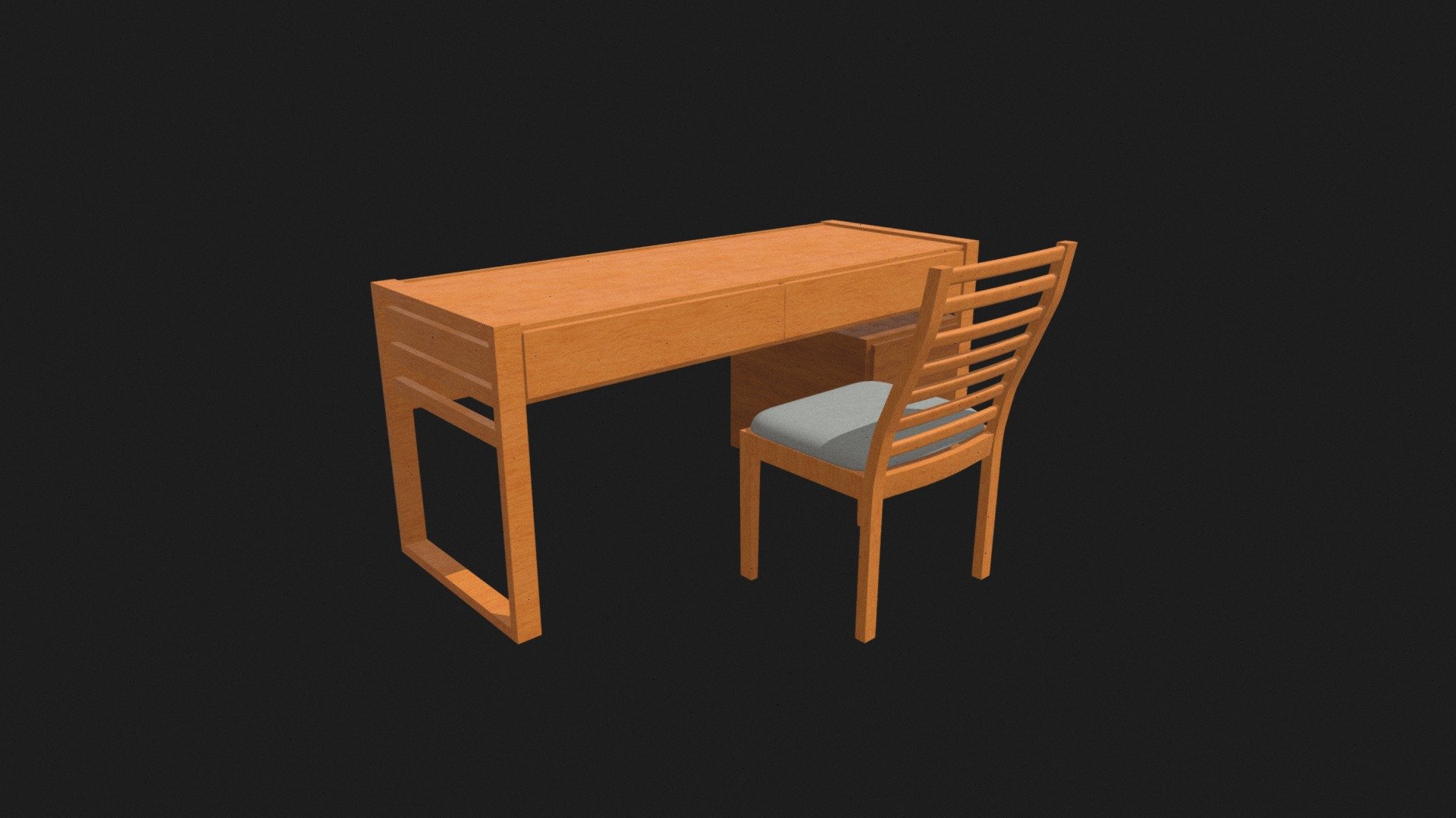 Study Table And Chair Pack - 3D model by DevelopRstore [e43dbb4 ...