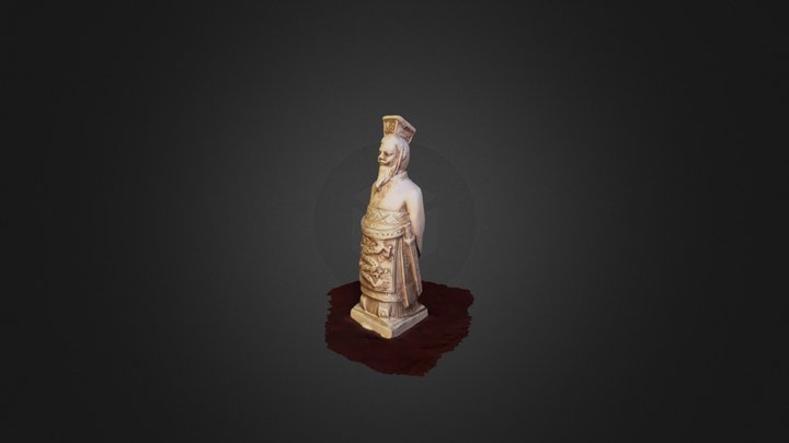 Chinese Chess King 3D Model
