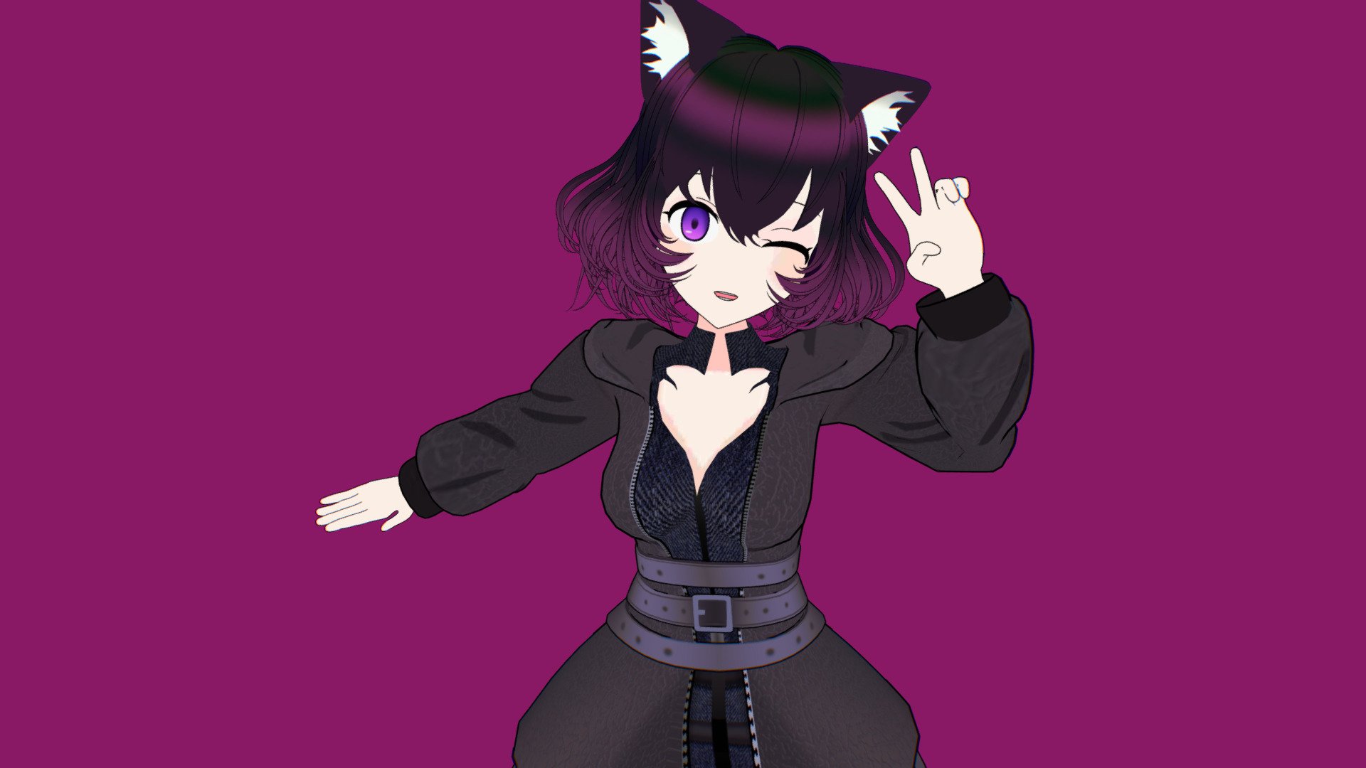 Custom Comission Model Anime 3D Cat Girl - 3D model by R4ND0M ...