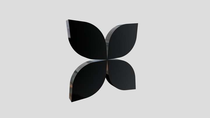Brutalist Butterfly 3D Shape – Free 3D Model STL