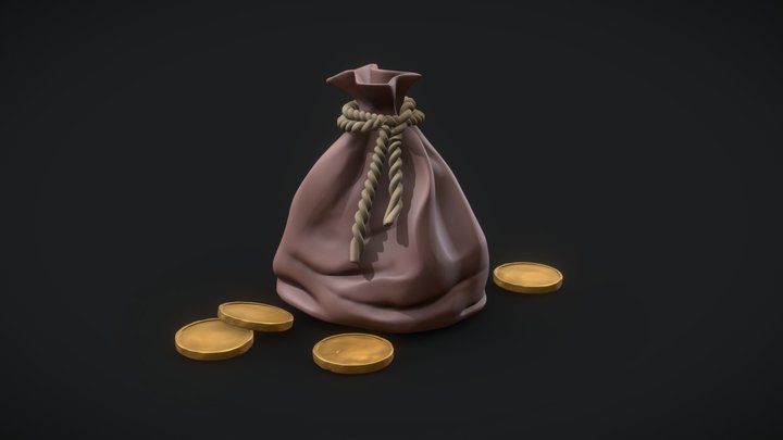 Digital Sculpting Final - Asset 05 - Purse 3D Model