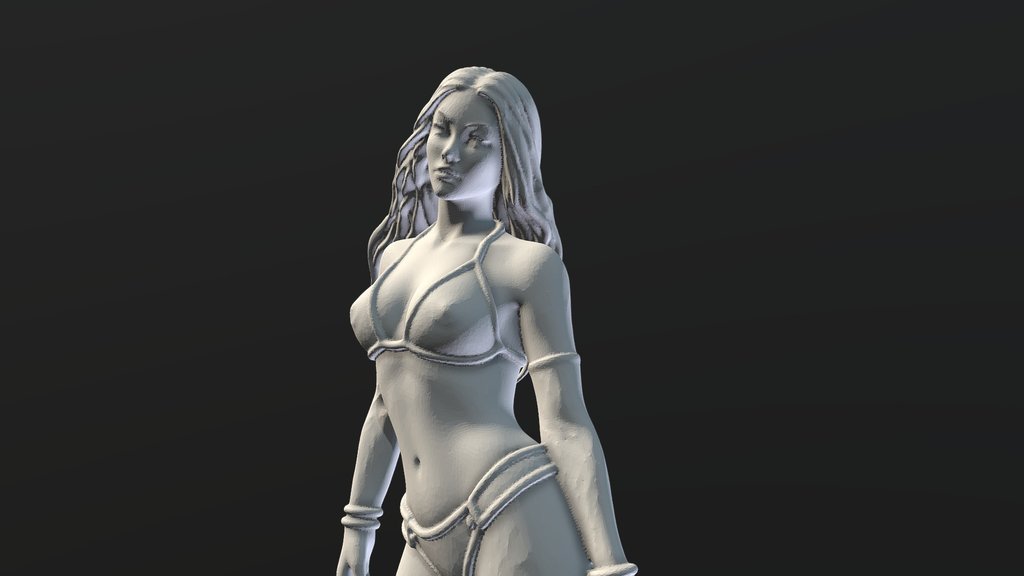 Attractive Female Model #2 - Base Mesh [MESHY 6]