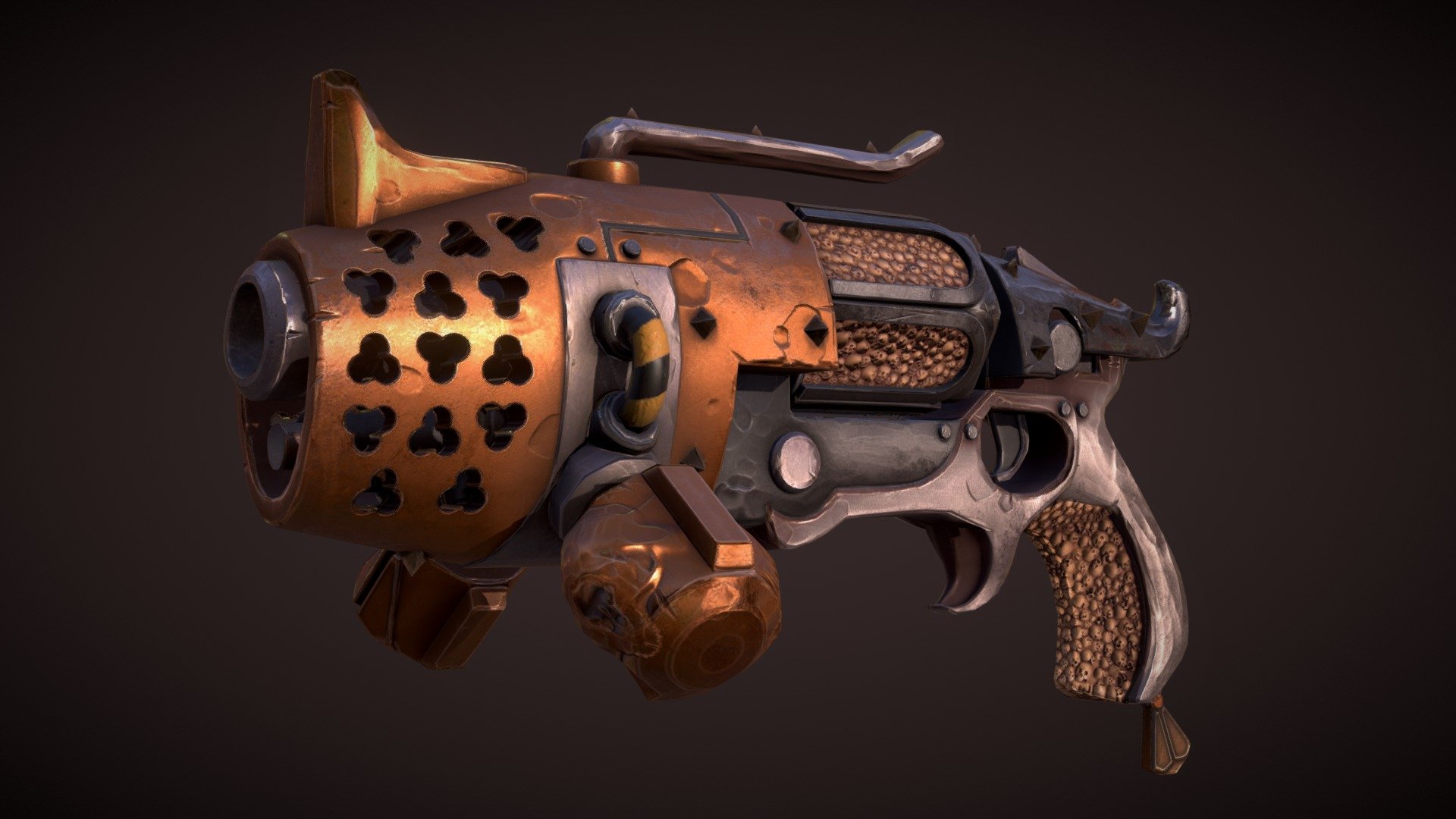 "The Lantern", Mortarion's Energy Pistol 3D model by Gabriel Espinosa