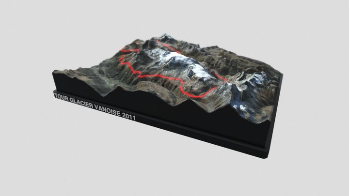 TOUR GLACIER VANOISE / nicetrails 3D Model