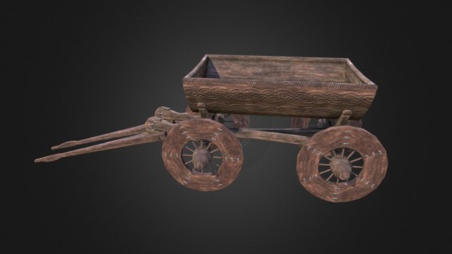 Viking Cart 3D Model