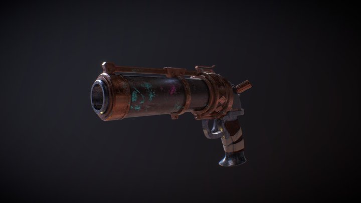 Jinx's Gun 3D Model
