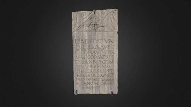 Epigrafe di Lucio Baebio Silvano 3D Model