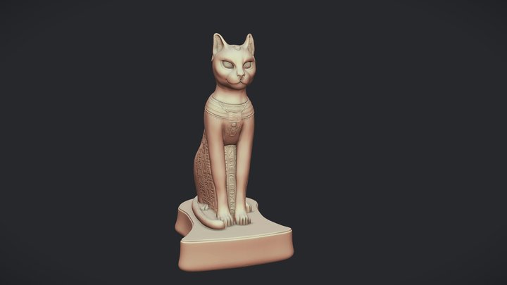 Egiptian Cat - Bastet 3D Model