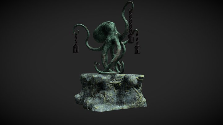 Underr Water Octopus 3D Model