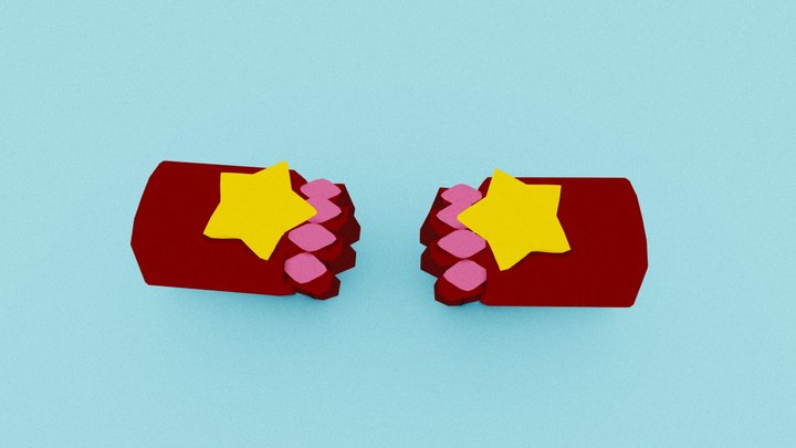 Garnet Gauntlets 3D Model