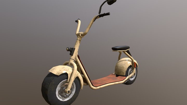 [1660] E Scooter 3D Model