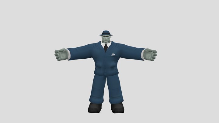 Hulk (2003) Movie Game - C.JoeFixit to Gray Hulk 3D Model
