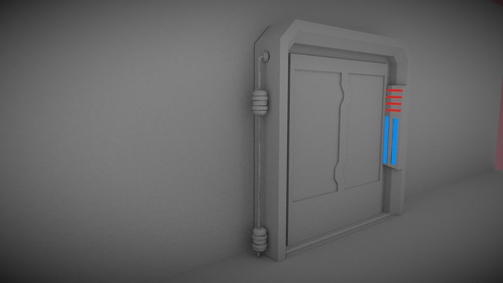 Scifi Door [Game Asset] 3D Model