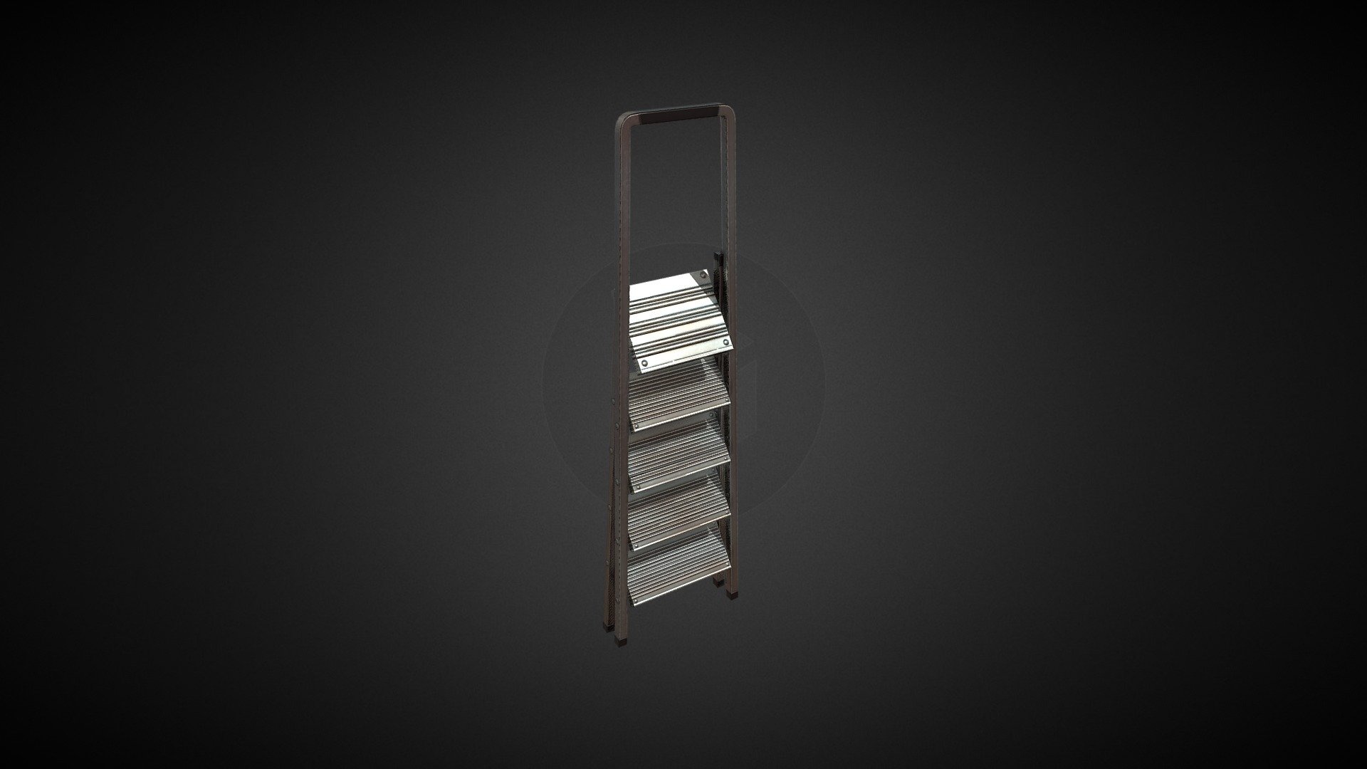 Folding Metal Step Ladder 01 Download Free 3D Model By Jeff Severson   4f0ba57796e6440882fa7318b7e74950 