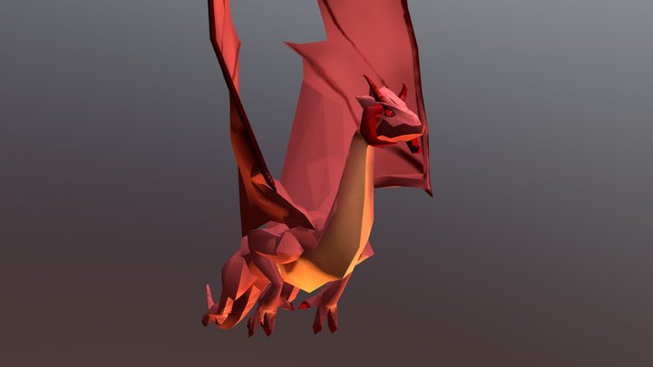Dragon low poly 3D Model