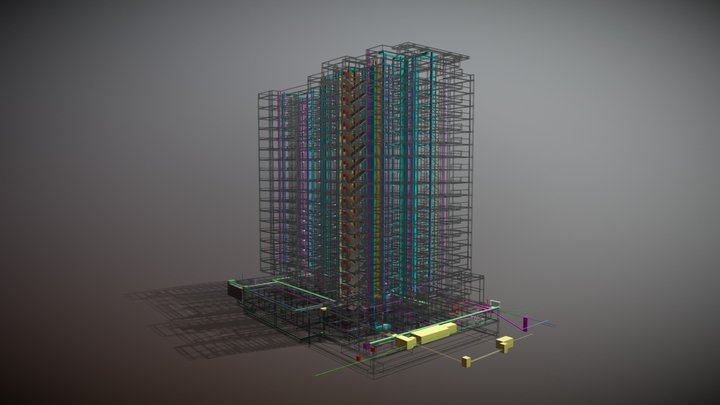 MODELO BIM SALAS 3D Model