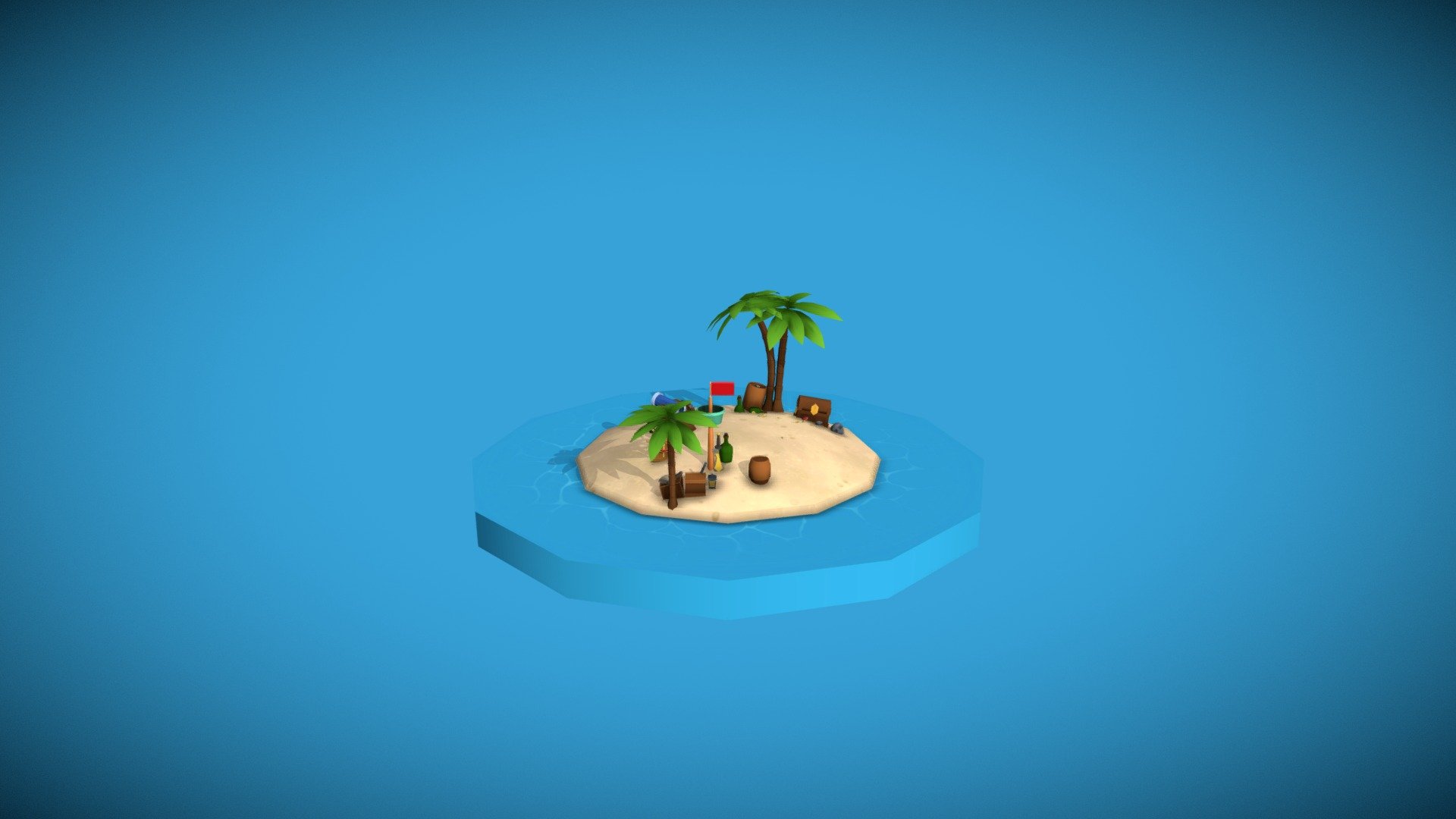 Pirate Island - 3D model by Esther (@ando.estherr) [e44a532] - Sketchfab