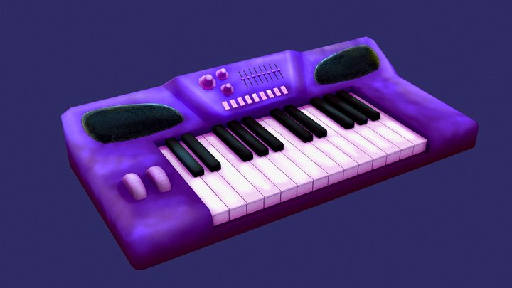 Weekly Challenge (06) Piano 3D Model