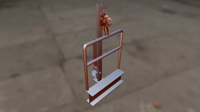 Receptacle with Vertical Channel Support 3D Model
