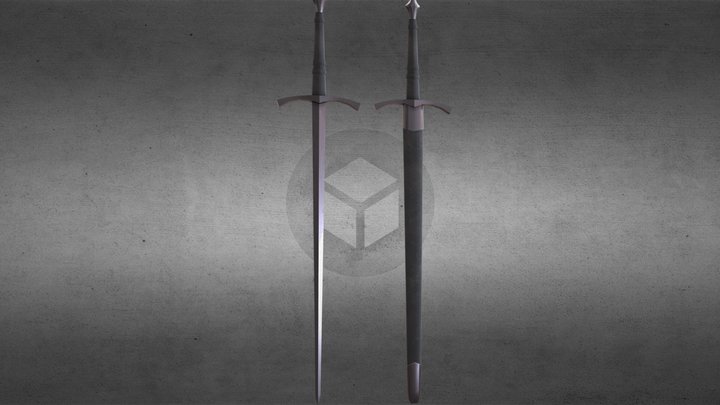 Italian Long Sword 3D Model