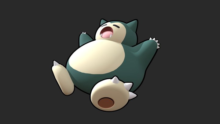 Snorlax 3D models - Sketchfab