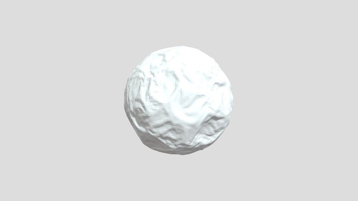 Paper Ball 3D Model