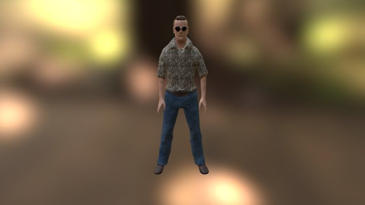 Character animation and textured 3D Model