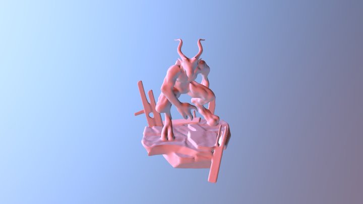 Creature Decimated test 3D Model