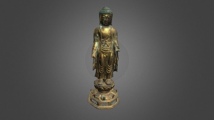 Mini Bronze Statue 3D Model