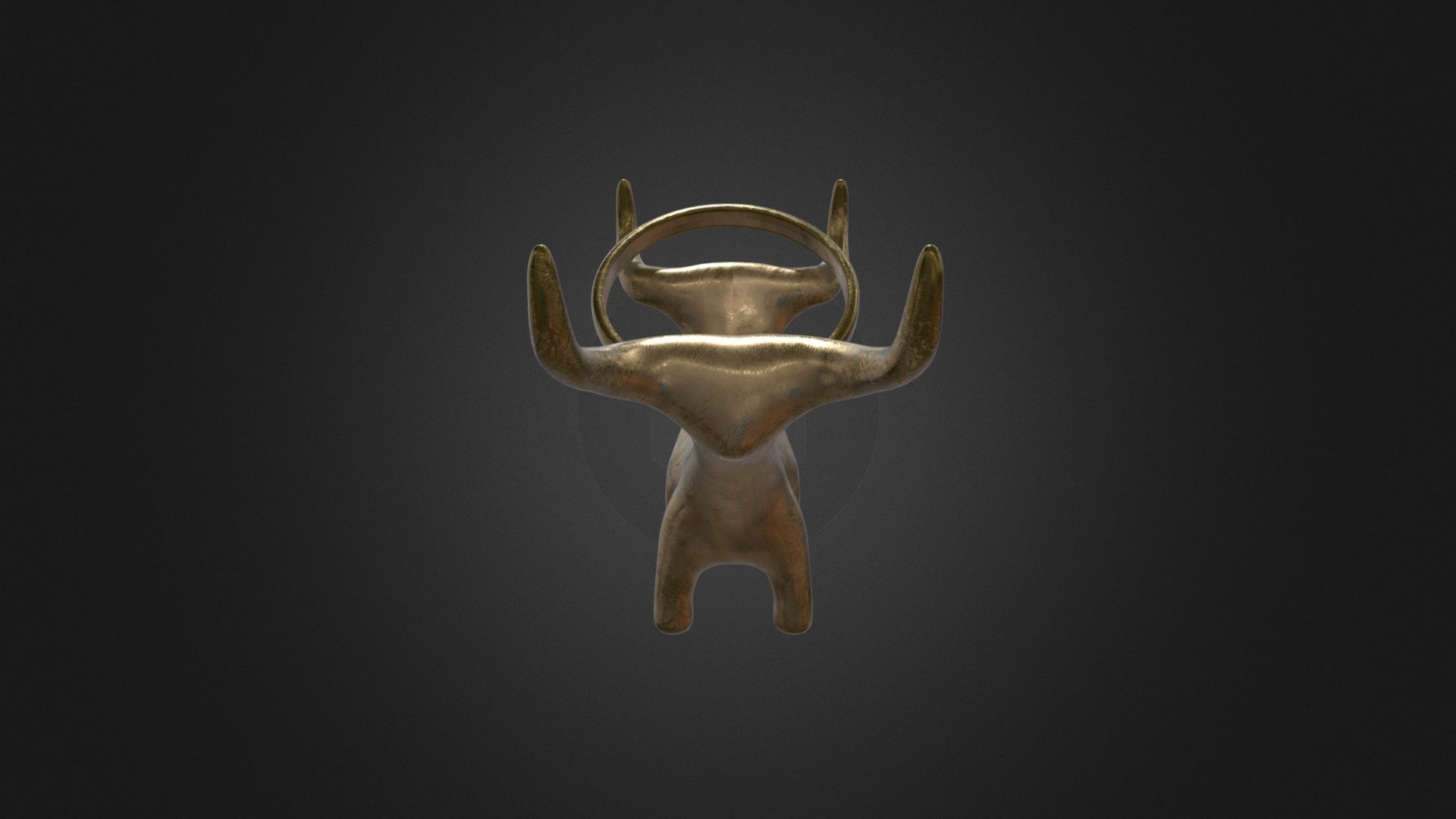 Pendaglio a doppia protome di toro — Sketchfab embed 3D viewer