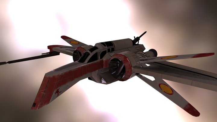 Arc 170 Wing Starfighter 3D Model