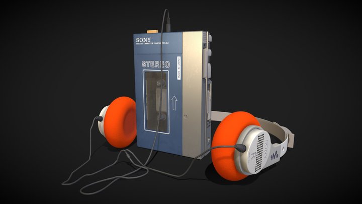Sony Walkman Lecteur CD Modèle 3D - Télécharger Électronique on